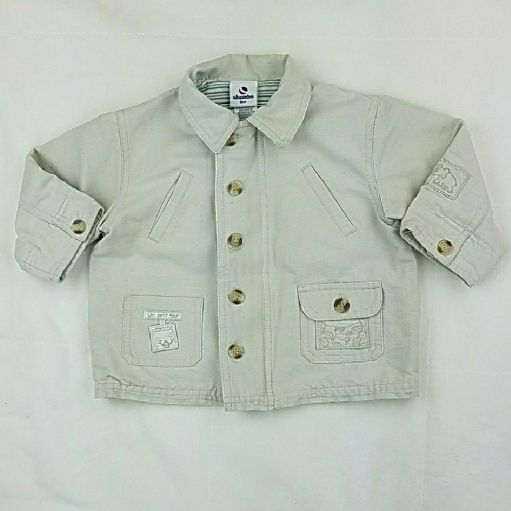 Baby Boy Spring Jacket _ Tan _ Size 18 months